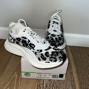 New NIB APL Streamline Running Sneakers white black leopard 7.5 rare color